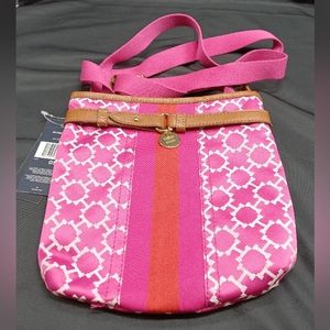 NWT Tommy Hilfiger Pink/Tan Purse